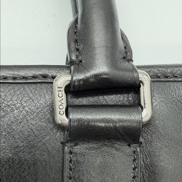 Black Leather Men's Bag - Picture 6 of 14